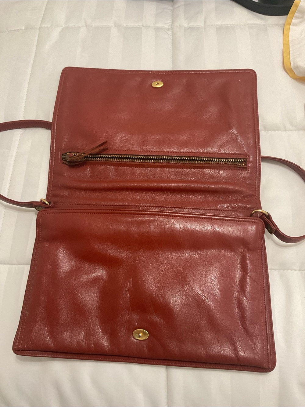Jay Hebert NY Classic Brown, vintage Leather Shoulder Bag - Picture 3 of 6